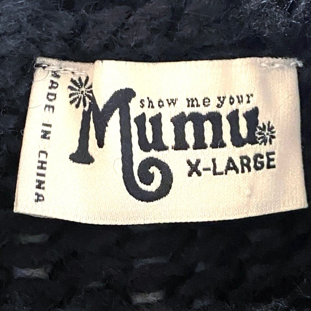 SHOW ME YOUR MUMU Jude Wool Sweater XL Chunky Knit Balloon Sleeve Oversized Boho - Picture 11 of 15